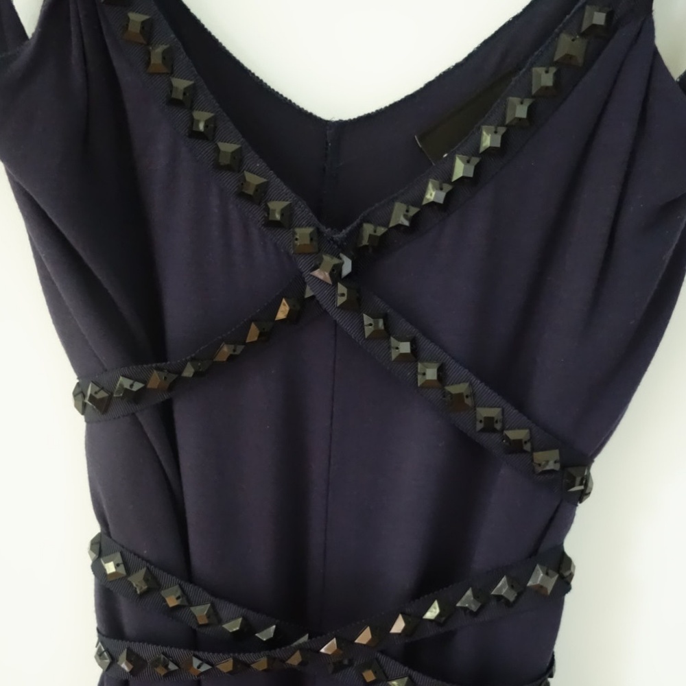 Express navy blue sequin tank